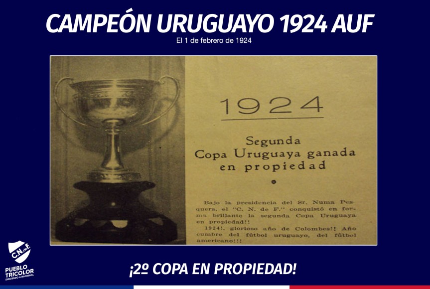 NACIONAL CAMPEÓN URUGUAYO 1924